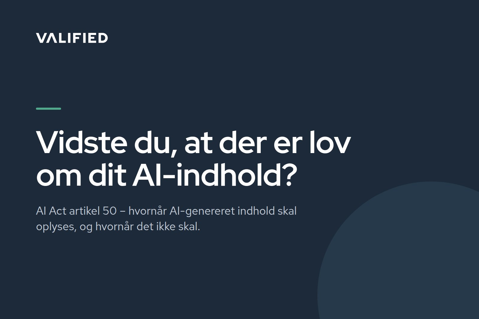 Nye AI-regler gælder nu: Skal jeres AI-indhold mærkes?